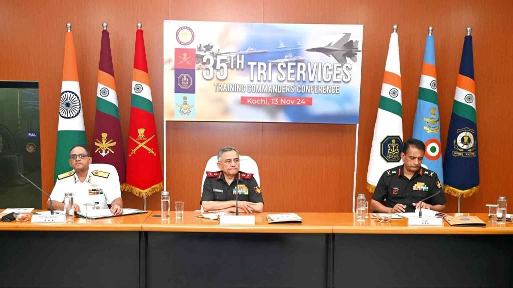 CDS Gen Anil Chauhan attending 35th Tri-services Commanders' Conference