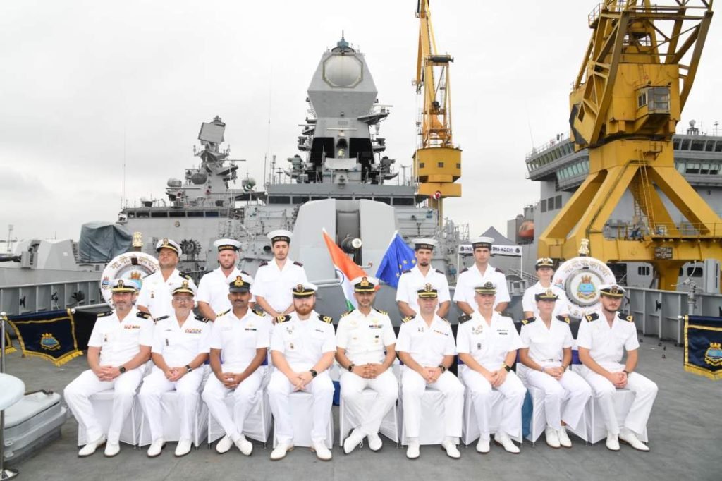 EUNAVFOR delegation led by Rear Admiral Davide Da Pozzo, Force Commander, Op Atalanta