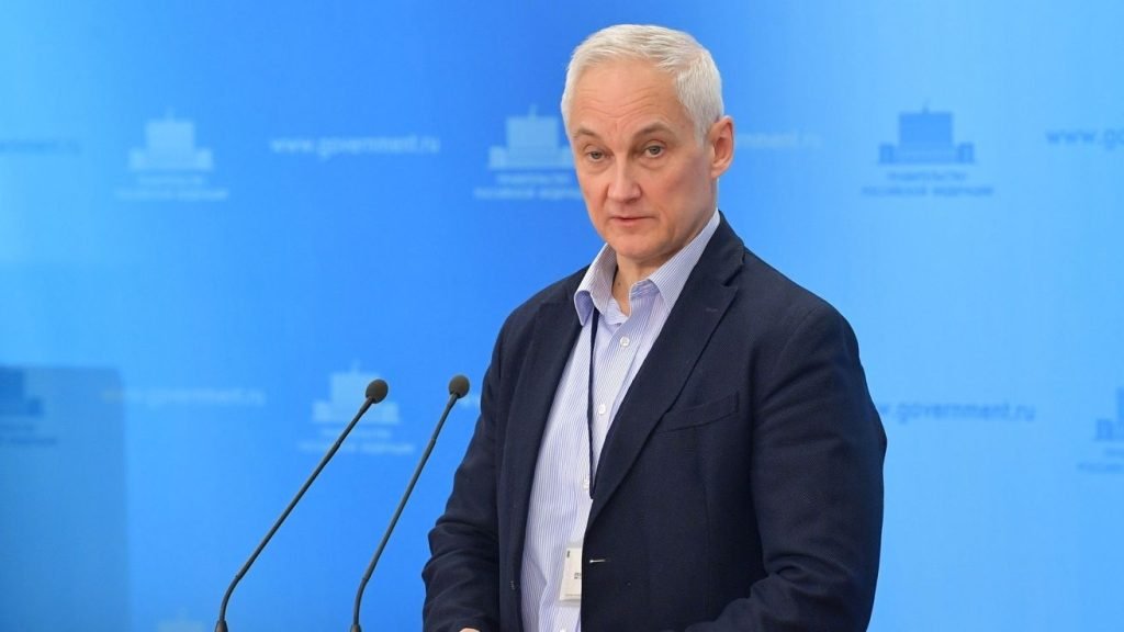 russian defense minister Andrey Belousov at the 22nd SCO Defence Ministers' Meeting