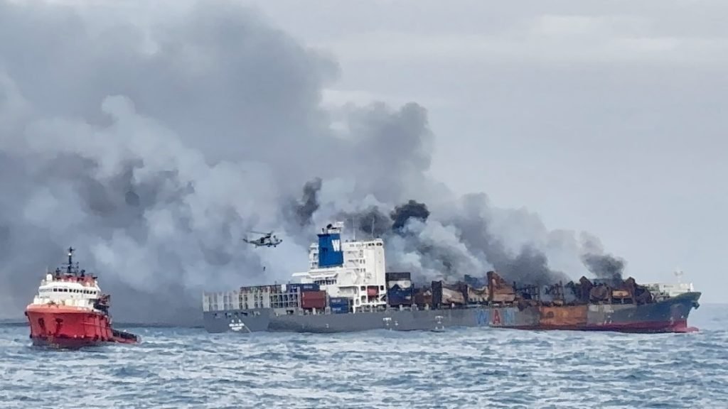 Fire under control onboard the MV Wan Hai 503