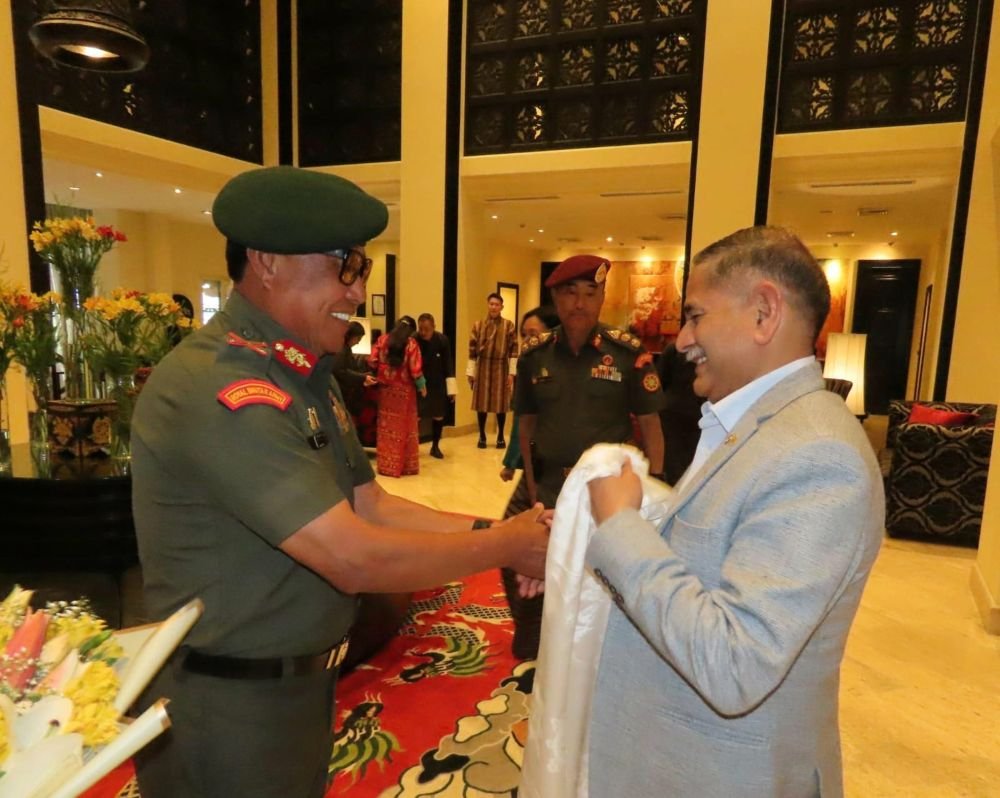 Chief of the Army Staff meeting top military brass in Bhutan