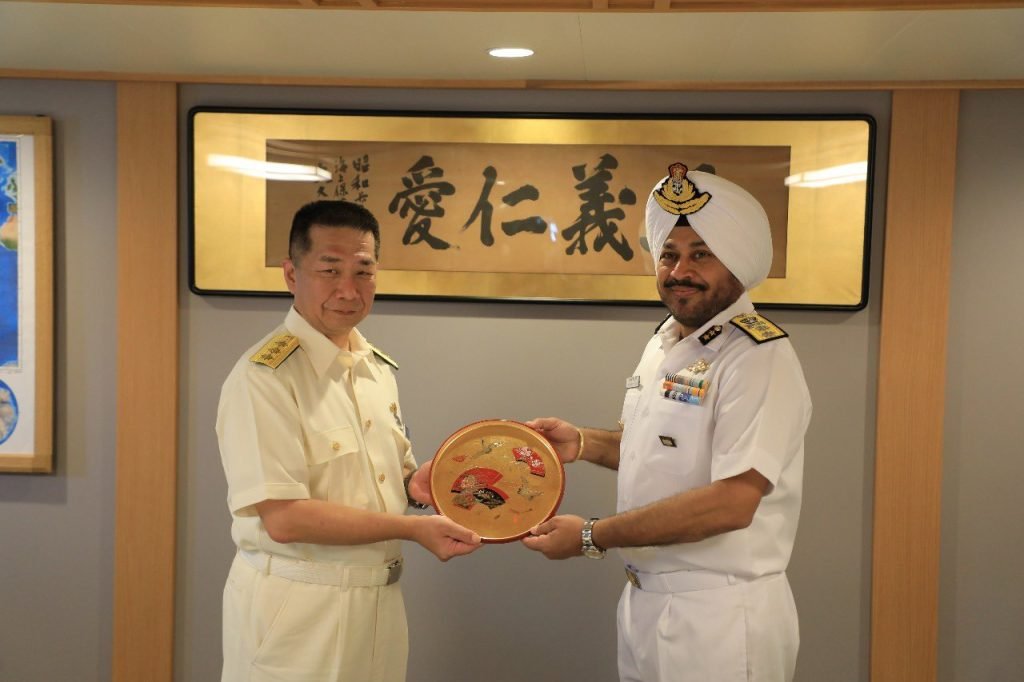 JCG Itsukushima Captain Naoki Mizoguchi meeting ICG counterpart