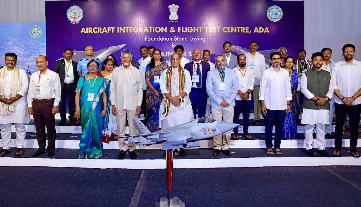Raksha Mantri and Andhra Pradesh Chief Minister lay foundation stones ...